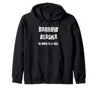 Barrow Alaska come arriva a nord Felpa con Cappuccio