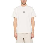 BARROW T-Shirt a Manica Corta Vaniglia per Uomo e Donna con Maxi Stampa sul Retro M