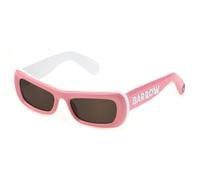 Barrow Unisex Barrow SBA006V ALIEN 095Z Occhiali da sole Acetato Bianco Marrone Farfalla Normale