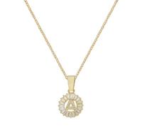 BARRU 1 pezzo Collana Donna a con Lettere Personalizzate, Ciondolo a Forma di Lettera, Monogramma Oro Piccolo, Regalo Ideale per Donne（A）