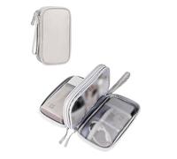 BARRU 1pcs Borsa di stoccaggio del cavo, borsa di stoccaggio dell'accessorio elettronico, borsa portatile di stoccaggio cavo, borsa di stoccaggio cavo a doppio strato per gli accessori elettronici