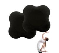 BARRU 2 Pezzi Yoga Ginocchiere- 20 x 20cm Yoga Ginocchia Tappetino per L'equilibrio Yoga Antiscivolo protegge ginocchia,per Protegge Ginocchia Caviglia Gomito per Ginnastica Aerobica(nero)