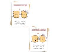 BARRU 2pcs premium wedding cards with kraft envelopes. Biglietto di auguri di matrimonio Biglietto di auguri di matrimonio appena sposati per la sposa e lo sposo.