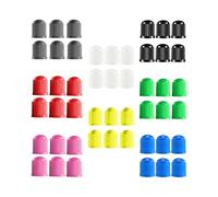 BARRU 48Pcs Tappini Gomme Auto,Tappi Ruote Auto,Tappi Valvole Pneumatici Auto,Tappino Bici con o-ring,Universali Tappini Gomme Auto Cappuccio Valvola per Biciclette/Moto/Camion