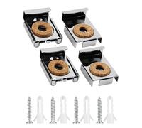BARRU 8 Pezzi Ganci per Specchio a Muro,Clip per Specchio, Appendi Specchio con prigionieri e Vit,Bathroom Mirror Glass Wall Hanging Fixing Kit per Appendere Oggetti Incorniciati, Immagini, Specchi