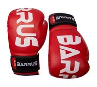 Barrus - Guantoni KickBoxing Muay Thai MMA | Guanti Pugilato Boxe Full Contact (Rosso, 10oz)