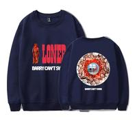 Barry Can't Swim Loner Felpe con Cappuccio, Felpe con Cappuccio A Maniche Lunghe Stampate Sportive per Donne E Uomini,Blu,S