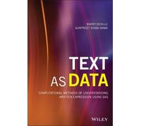 Barry DeVille Gurpreet Singh Bawa Text as Data (Copertina rigida)