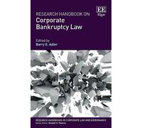 Barry E. Adler Research Handbook on Corporate Bankruptcy Law (Copertina rigida)