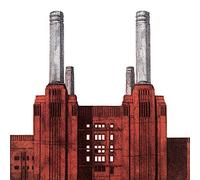 Barry Goodman Battersea Power Station su Tela, 40 x 40 cm, Motivo: Impronte, Colore: Multicolore