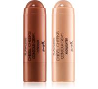 Barry M Chisel Cheeks bronzer e illuminante in crema in stick duo balení 2x5 g