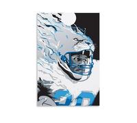 Barry Sanders, Dipinti decorativi impermeabili e antimacchia, poster ad alta definizione, adatti per molteplici scenari in salotti, camere da letto e uffici, senza cornice, 20 x 30 cm