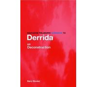 Barry Stocker Routledge Philosophy Guidebook to Derrida on Deconstru (Tascabile)