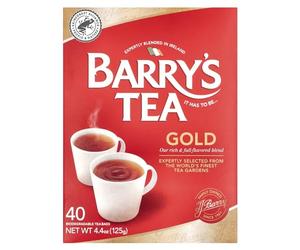 BARRY'S TEA, TÈ, MISCELA ORO 40 BORSA