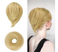BARSDAR Chignon Coda di Cavallo Extension per Capelli, Elastico Posticcio per Capelli Chignon Dritto Corto Coda di Cavallo Bun Extension per Donna Ragazze