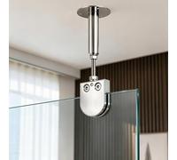 BarStabilizzatrice per Box Doccia Barra di Supporto per Vetro Doccia | Asta di Supporto Fissa in Acciaio Inox, Braccio di Supporto per Porta Doccia, Staffa di Rinforzo per Pannello Senza Telaio