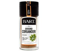 Bart Ground Coriandolo per strofinare e curry indiani e mediorientali, con innovativo tappo per cucchiai, erbe e spezie, barattolo da 30 g