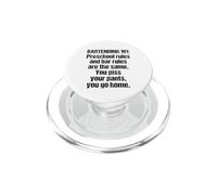Bartender Bartending 101 Regole Bar Prescolare Nero PopSockets PopGrip per MagSafe
