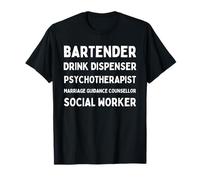 Bartender Citazione divertente Guida al matrimonio Assistente sociale Maglietta