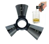 Bartender Jigger - Stainless Steel 3 End Ergonomic Precise,Bar Measuring Jigger Wine Mixing Tool - Ideale per adulti professionisti Enthusiasts Beginners Lovers Families