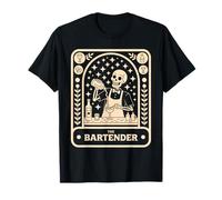 Bartender Life Halloween Mixologist The Bartender Tarot Maglietta