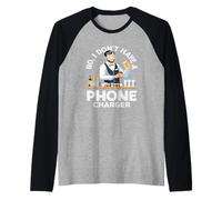 Bartender No Non Ho Un Caricatore del Telefono Maglia con Maniche Raglan