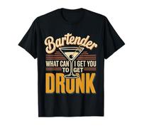 Bartender What Can I Get You To Get Drunk Mixologo - Maglietta