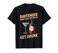 Bartender What Can I Get You To Get Drunk Mixologo - Maglietta