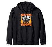 Bartenders Make The Best Grandpas Funny Bartending Alcoholic Felpa con Cappuccio