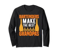 Bartenders Make The Best Grandpas Funny Bartending Alcoholic Maglia a Manica