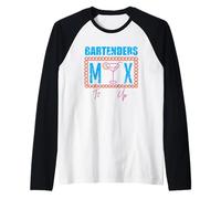 Bartenders Mix It Up Cocktail Bartender Citazione Maglia con Maniche Raglan