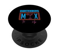 Bartenders Mix It Up Cocktail Bartender Citazione PopSockets PopGrip Adesivo