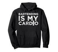 Bartending Ist Mein Cardio Divertente per i baristi Felpa con Cappuccio