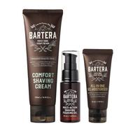 BARTERA Luxury Shaving Kit crema da barba tutto in uno crema idratante olio s...