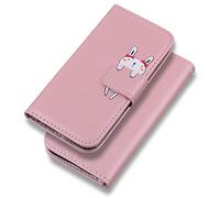 Bartern Cover per iPhone 7/8/SE 2020/SE 2022,Cartone Animato Coniglia Flip Wallet Case in Pelle con Slot per Schede Magnetica a Scatto e Funzione Di Appoggio,Custodia per iPhone SE 2./3.,Rosa