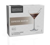 Bartesian Mix per Cocktail Espresso Martinin - Ingredienti per cocktail a base di vodka - Capsula da cocktail Bartesian - Mix analcolico per preparazione di cocktail - Set di 8 capsule