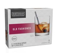 Bartesian Mix per Cocktail Old Fashioned - Ingredienti per cocktail a base di whisky - Capsula da cocktail Bartesian - Mix analcolico per preparazione di cocktail - Set di 8 capsule
