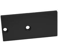 Barthelme BARdolino Muro 62399536_9005 - Set di tappi terminali in alluminio (lunghezza x larghezza x altezza): 2 x 18,4 x 37,3 mm, 2 pezzi