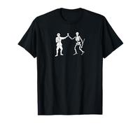 Bartholomew Roberts, T-shirt nera con bandiera dei pirati Maglietta