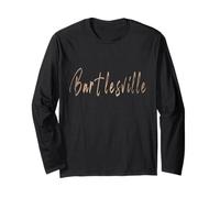 Bartlesville Oklahoma Design Elegante Vintage Maglia a Manica