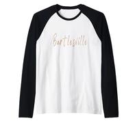 Bartlesville Oklahoma Design Elegante Vintage Maglia con Maniche Raglan