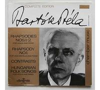 Bartok Bela - Béla Bartók - Rhapsodies Nos. 1.-2. / Rhapsody No. 1. / Contrasts / Hungarian Folk Songs - Hungaroton - SLPX 11357