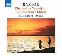 Bela Bartok – Rhapsody, Variations for Children, Etudes – CD – NAXOS