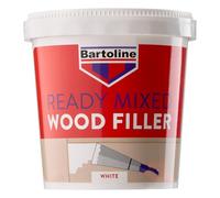 Bartoline Stucco per Legno Pronto all’Uso Bianco 1 kg - Stucco Durevole & Facile da Usare per Riparazioni di Legno Interno & Esterno