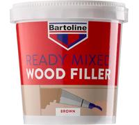 Bartoline Stucco per Legno Pronto all’Uso Marrone 1 kg - Stucco Durevole & Facile da Usare per Riparazioni di Legno Interno & Esterno