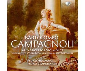 Bartolomeo Campagnoli Bartolomeo Campagnoli: 41 Caprices for Viola, Op. 22 (CD)