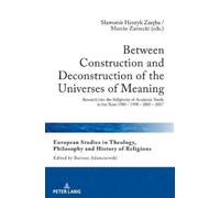Bartosz Adamcze Between Construction and Deconstruction of th (Copertina rigida)