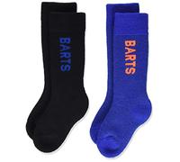 Barts Basic 2 Pack Kids Calze al Ginocchio, Nero (0001-BLACK & Blue 001D), 23-26 (Taglia produttore:23/26) Bambino