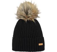 Barts - Cappello a pompon - Augusti Beanie Black in Lana Vergine - Nero