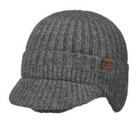 Barts Duncin Beanie - Berretto invernale per bambini/donna/uomo, con risvolta, ombrello, cinturino in pelle, invernale, autunno/inverno, taglia unica, colore: antracite